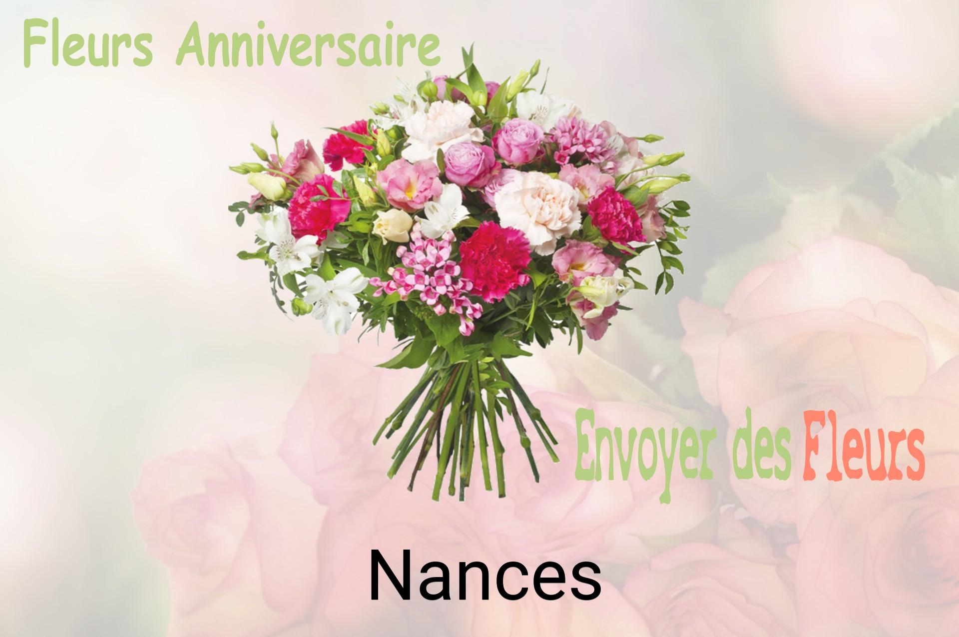 Bouquet de fleurs d’anniversaire livré à Nances