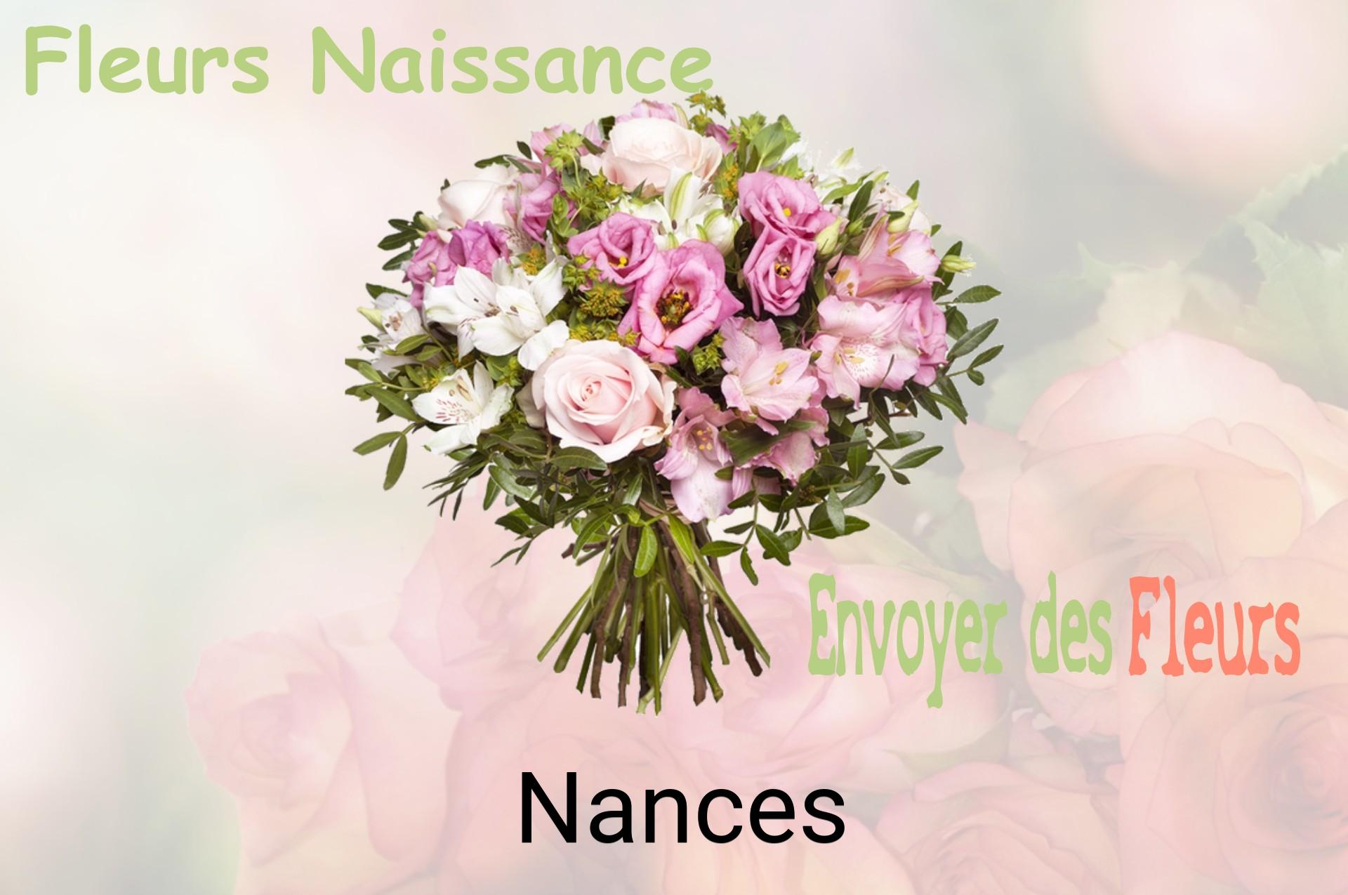 Bouquet de fleurs de naissance livré à Nances